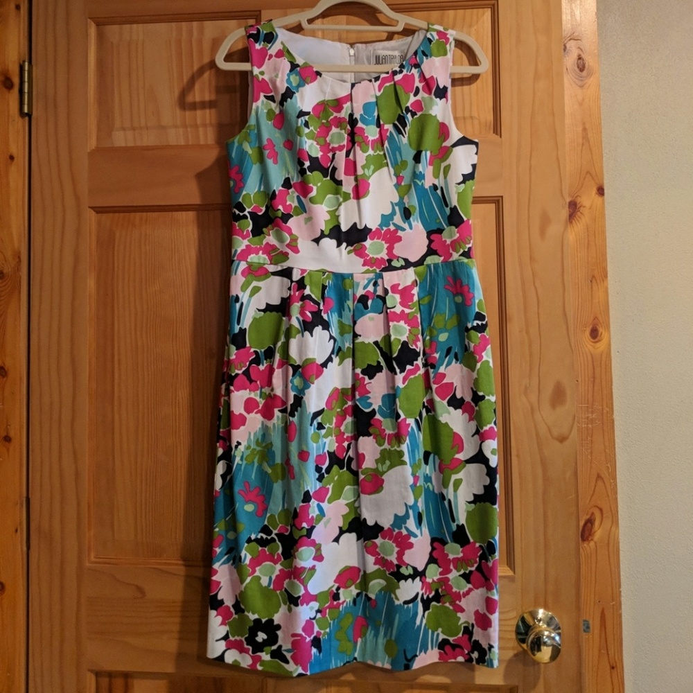 Julian Taylor Floral Sheath Dress
